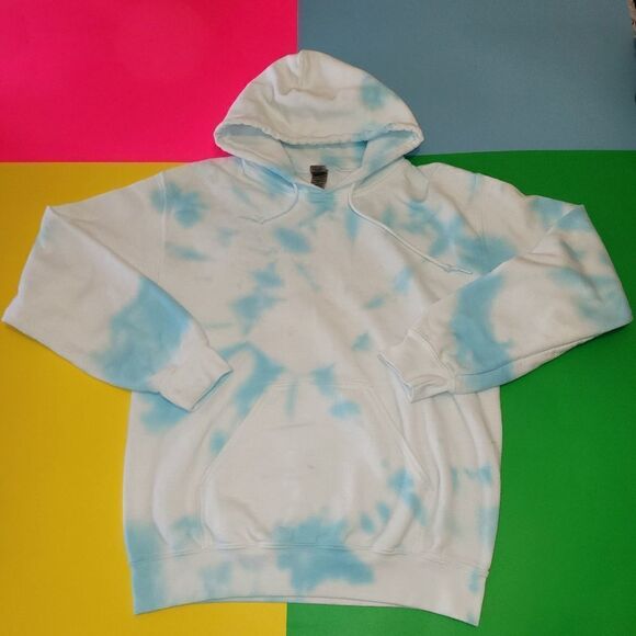 Vintage Gildan hand dye blue & white - Picture 2 of 4